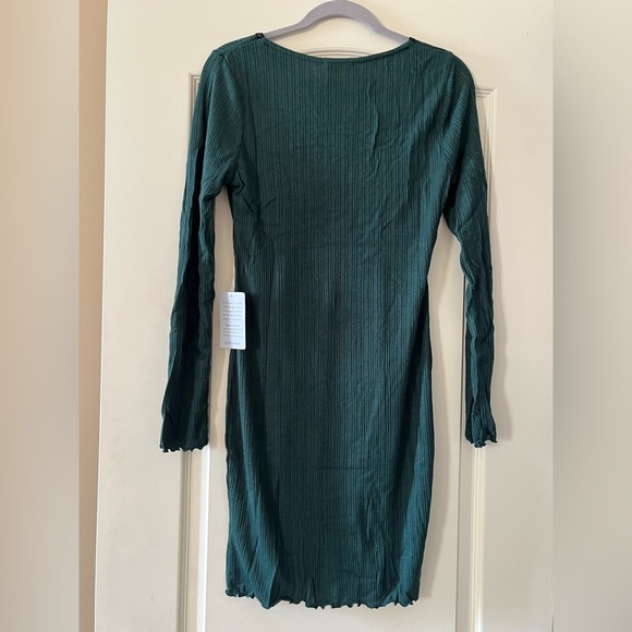 NWT Lush Brand Stretchy Bodycon Dress Long Sleeve Women’s Size Large - Picture 12 of 14